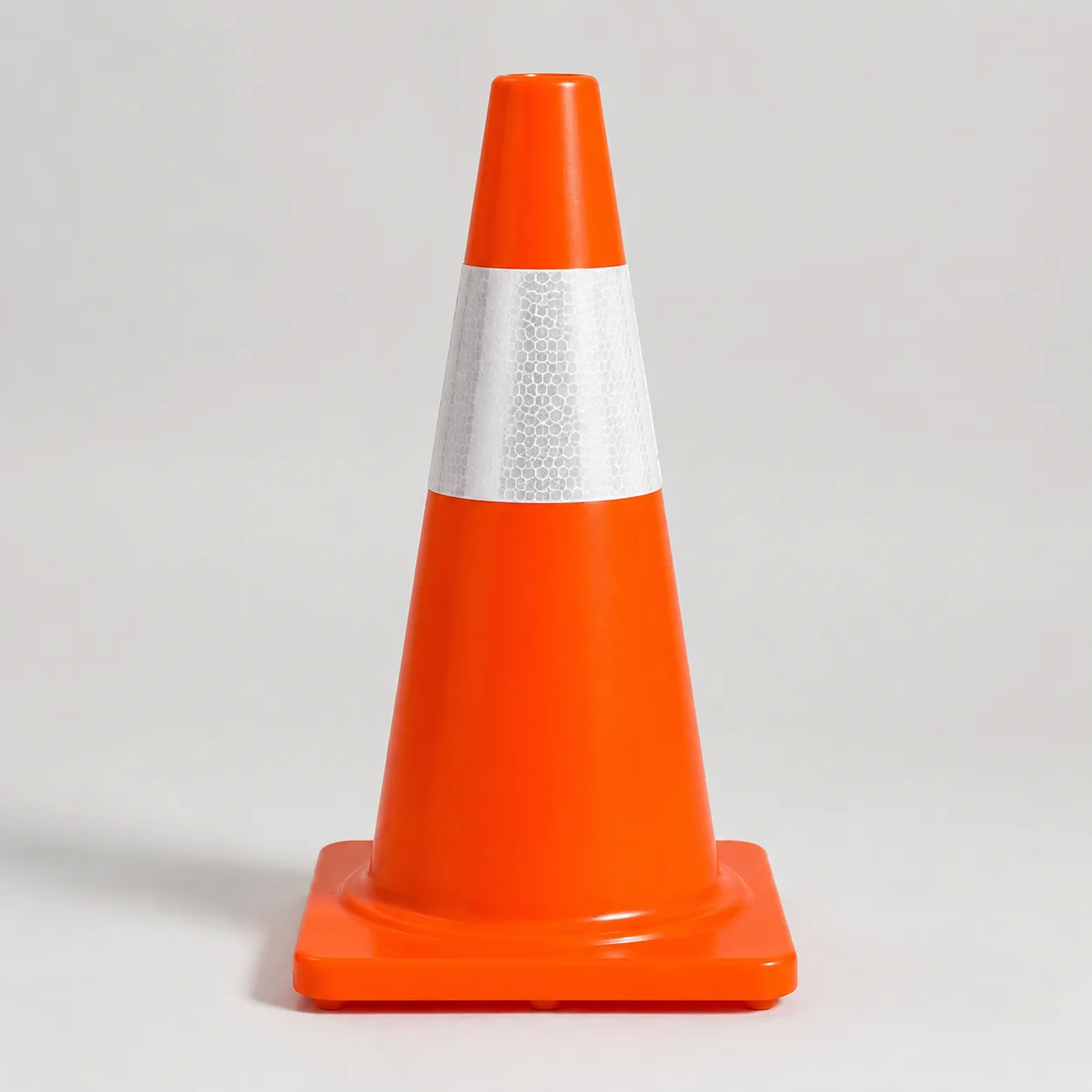Traffic cone for roadway safety and traffic control