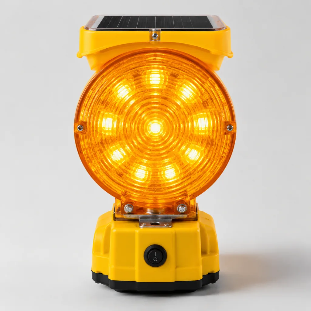 Standard barricade warning light
